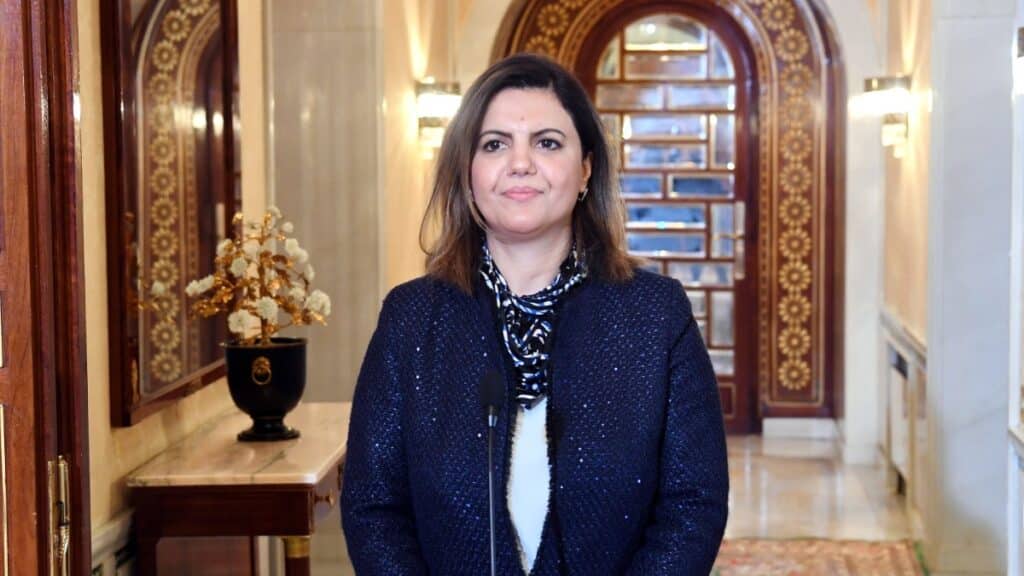 Najla Mangush, ministra de Exteriores de Libia. Europa Press