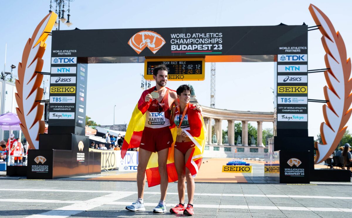 Doblete histórico: María Pérez y Álvaro Martín, campeones del mundo de los 35km marcha