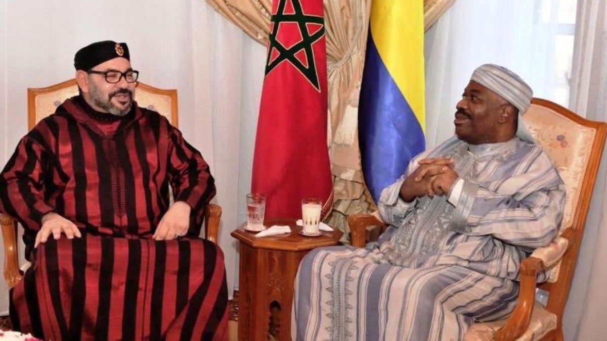 Mohamed VI y Alí Bongo. Fuente: Reino de Marruecos