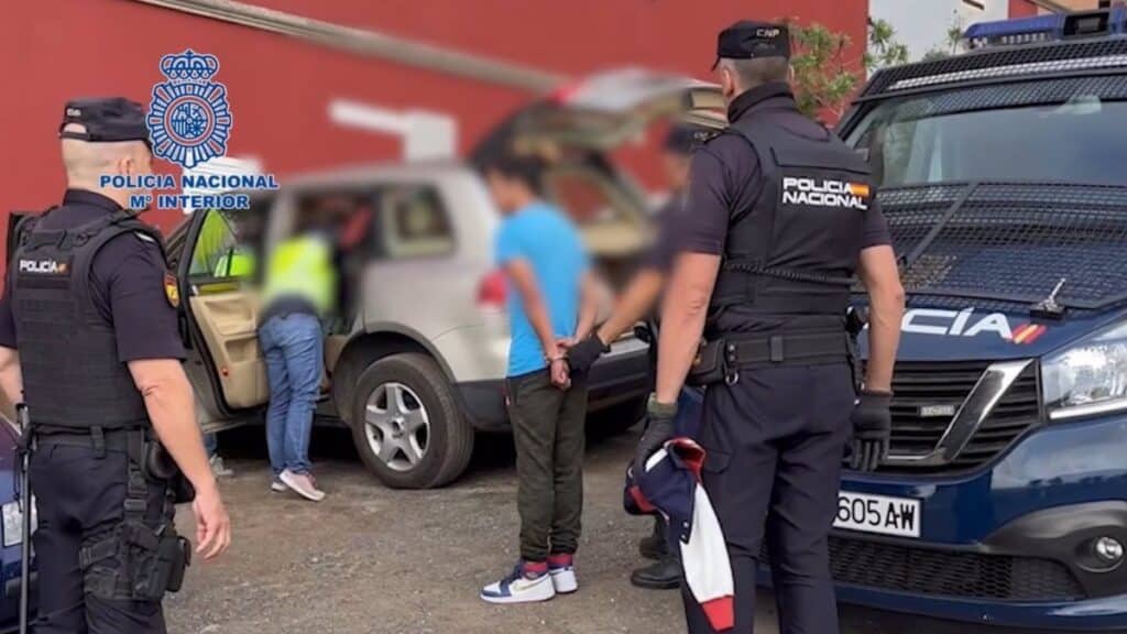 Los detenidos. Fuente: Policía Nacional