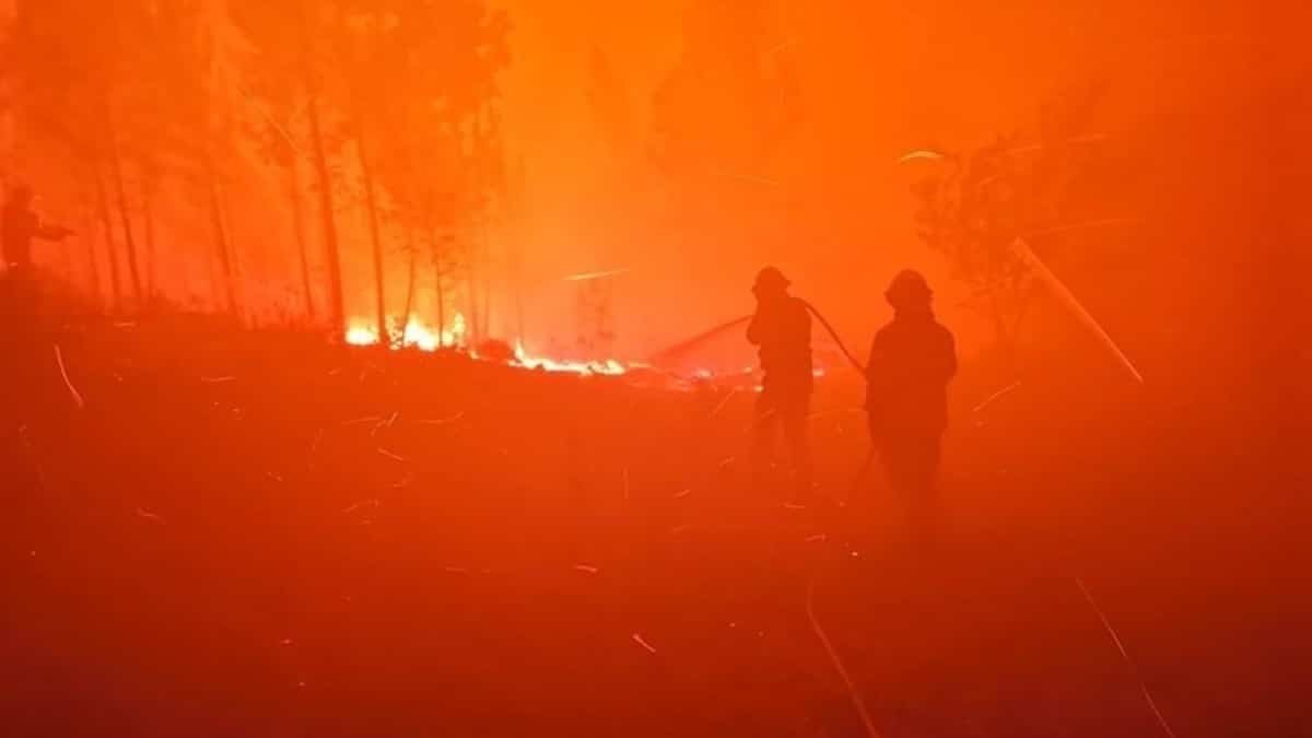 Al menos 1.400 evacuados por un incendio en la ciudad de Odemira, en el suroeste de Portugal