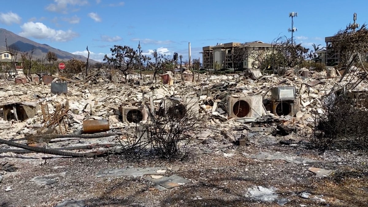 Los muertos por los incendios en la isla hawaiana de Maui ascienden ya a 110