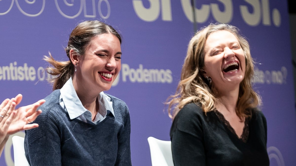 Irene Montero y Victoria Rosell. Europa Press