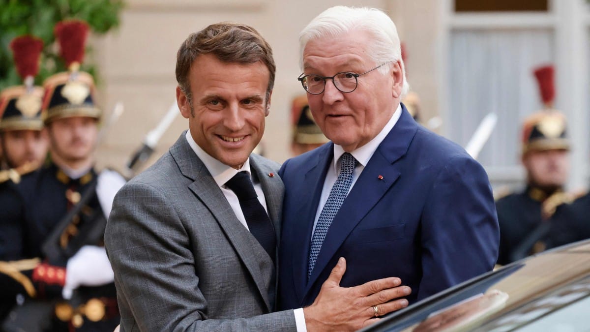 Macron recibe en París a su homólogo alemán, Frank-Walter Stenmeier