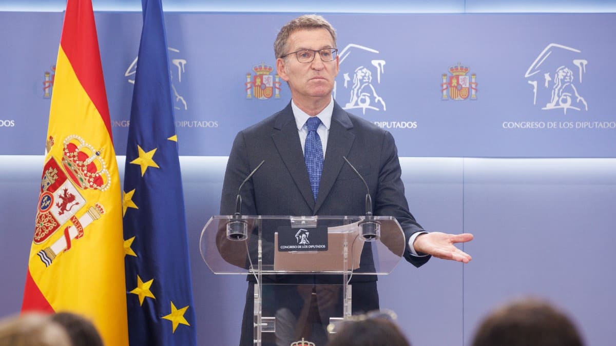 El líder del PP, Alberto Núñez Feijoo. Europa Press
