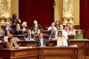 Marga Prohens en el pleno de este martes. Europa Press.