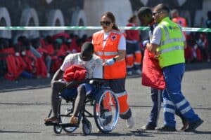 Avalancha de inmigrantes ilegales en Canarias. Europa Press.