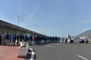 Inmigrantes llegados a la isla de El Hierro. Europa Press