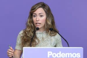 La secretaria de Acción Institucional de Podemos, María Teresa Pérez. Europa Press.