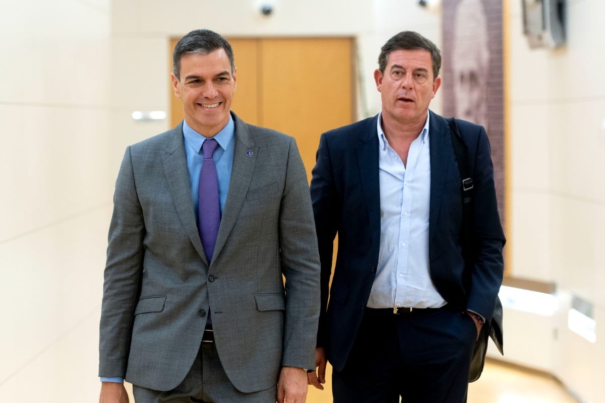 Sánchez con Gómez Besteiro en una imagen reciente. Europa Press
