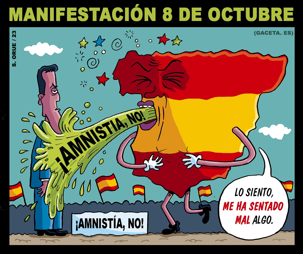 Manifestación en Barcelona: «¡Amnistía, NO!»