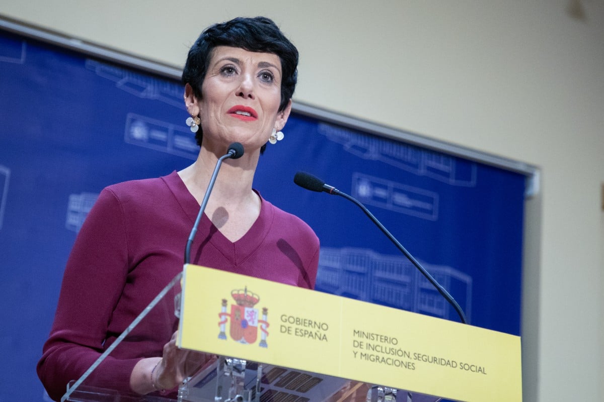 Elma Saiz, ministra de Inclusión, Seguridad Social y Migración. Europa Press.