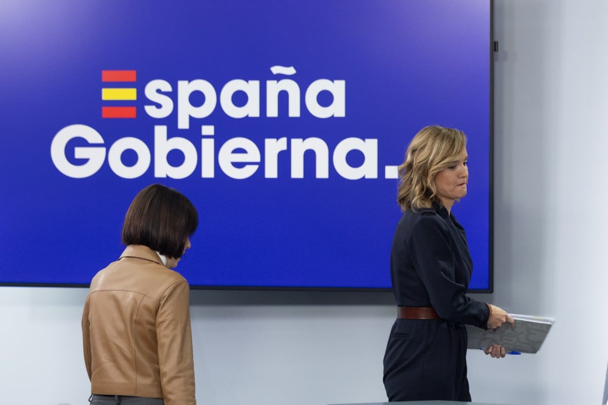Las ministras Diana Morant y Pilar Alegría en Moncloa esta semana. Europa Press.