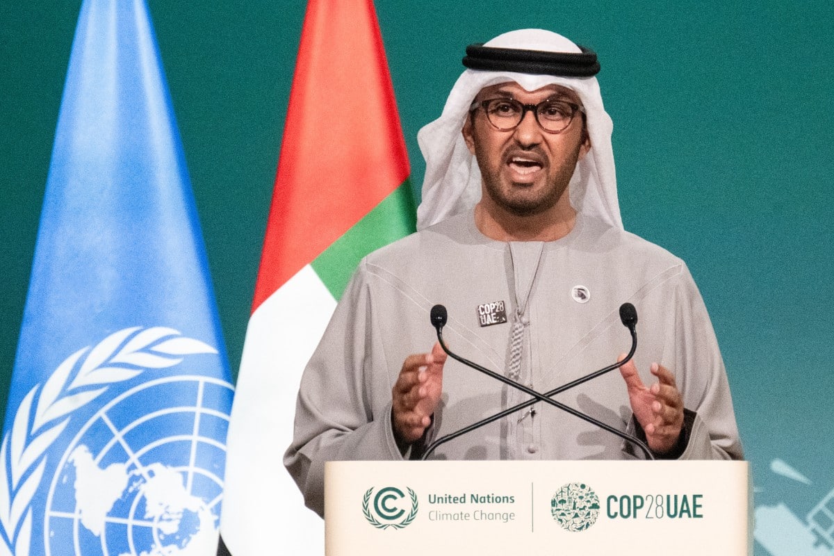 El sultán Ahmed Al-Jaber, presidente de la COP28. Europa Press.