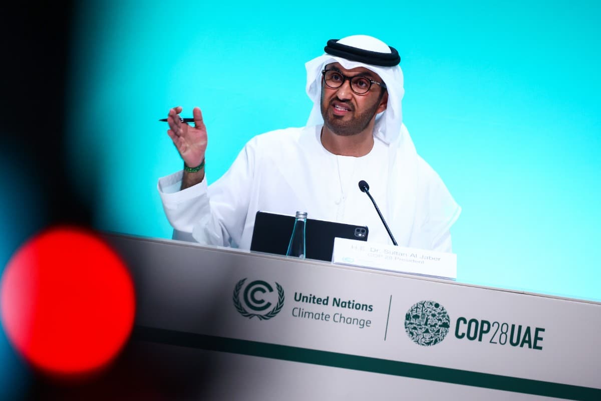 El presidente de la COP28 advierte de que acabar con los combustibles fósiles nos devolvería «a las cavernas»
