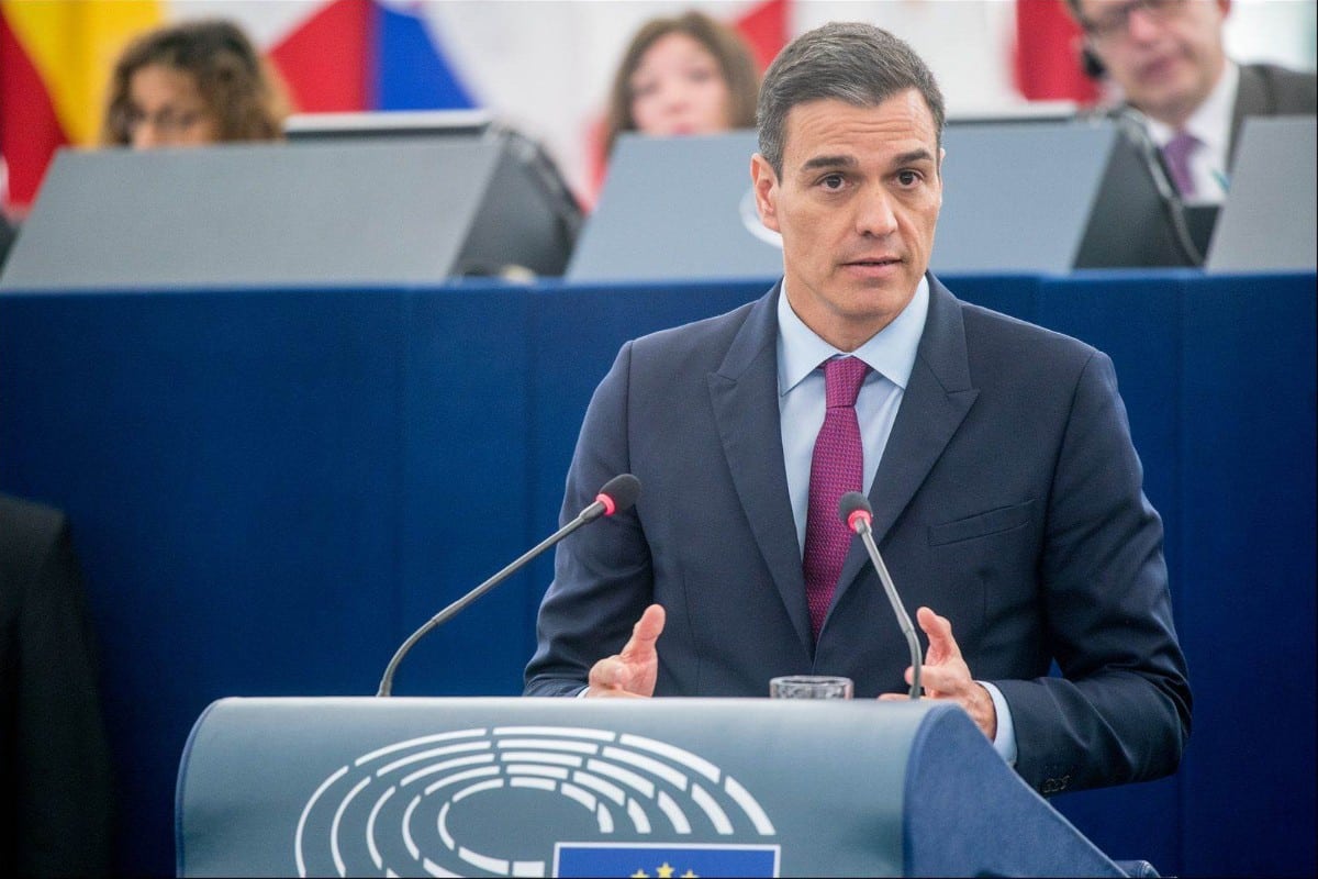 Sánchez utiliza su discurso en el Parlamento europeo para atacar a la «ultraderecha»