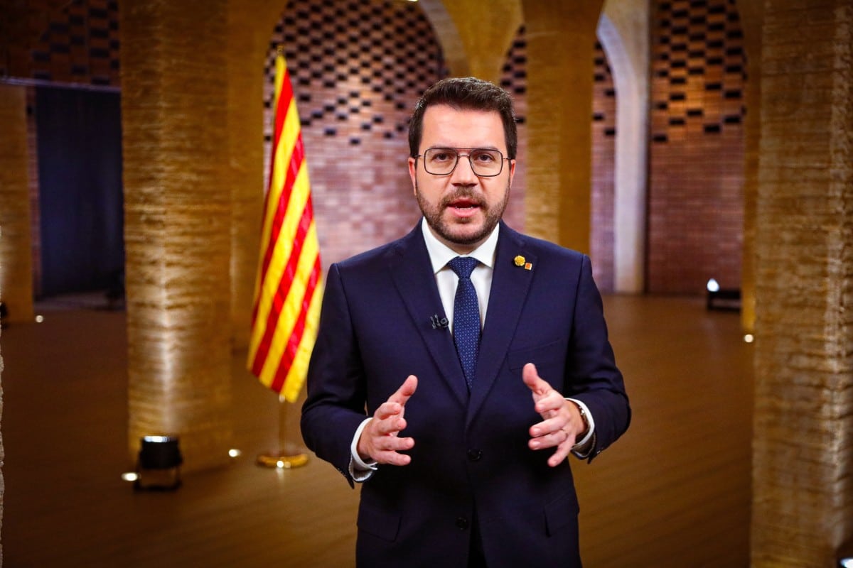 Aragonés utiliza su discurso de Navidad para presionar a Sánchez: «En 2024 se aplicará la amnistía y se negociará el referéndum»