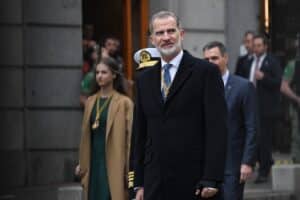 Felipe VI y la Princesa de Asturias esta semana en el Congreso. Europa Press.