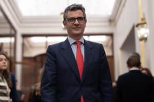 Félix Bolaños esta semana en el Congreso. Europa Press.