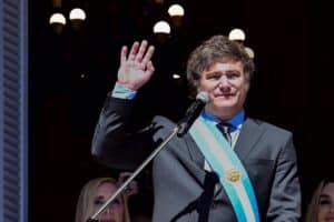Javier Milei en su toma de posesión Europa Press.