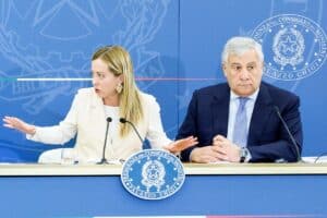 Meloni con Tajani en una imagen de octubre. Europa Press.
