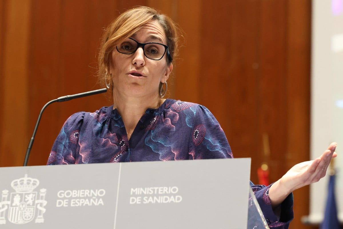 Mónica García, ministra de Sanidad, en una imagen de esta semana. Europa Press.