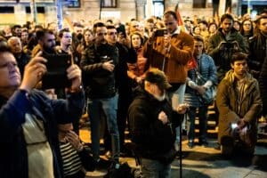 Rosario en Ferraz. Europa Press.