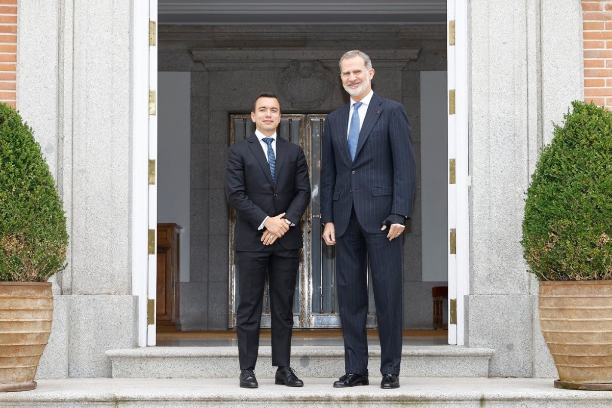 Felipe VI recibe este miércoles al presidente de Ecuador en Madrid