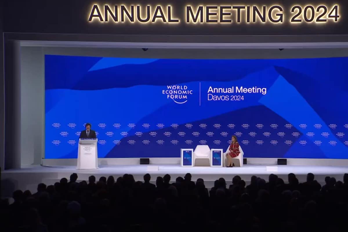 Siete frases del histórico discurso de Javier Milei en el Foro de Davos