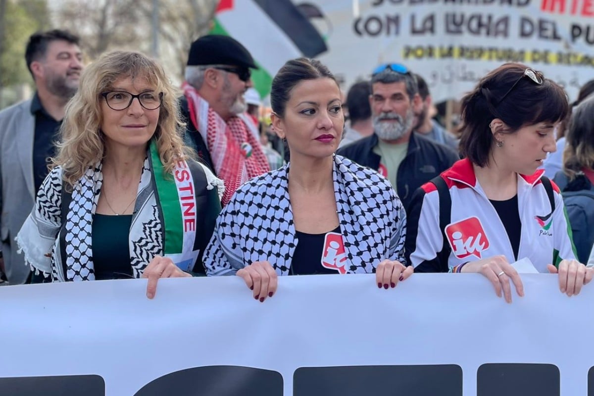 La ministra Sira Rego asistió este sábado a la manifestación en Madrid convocada por un grupo terrorista palestino