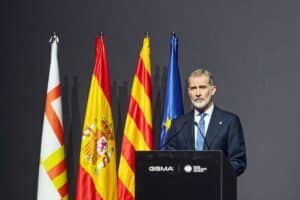 El Rey este domingo en Barcelona. Europa Press.
