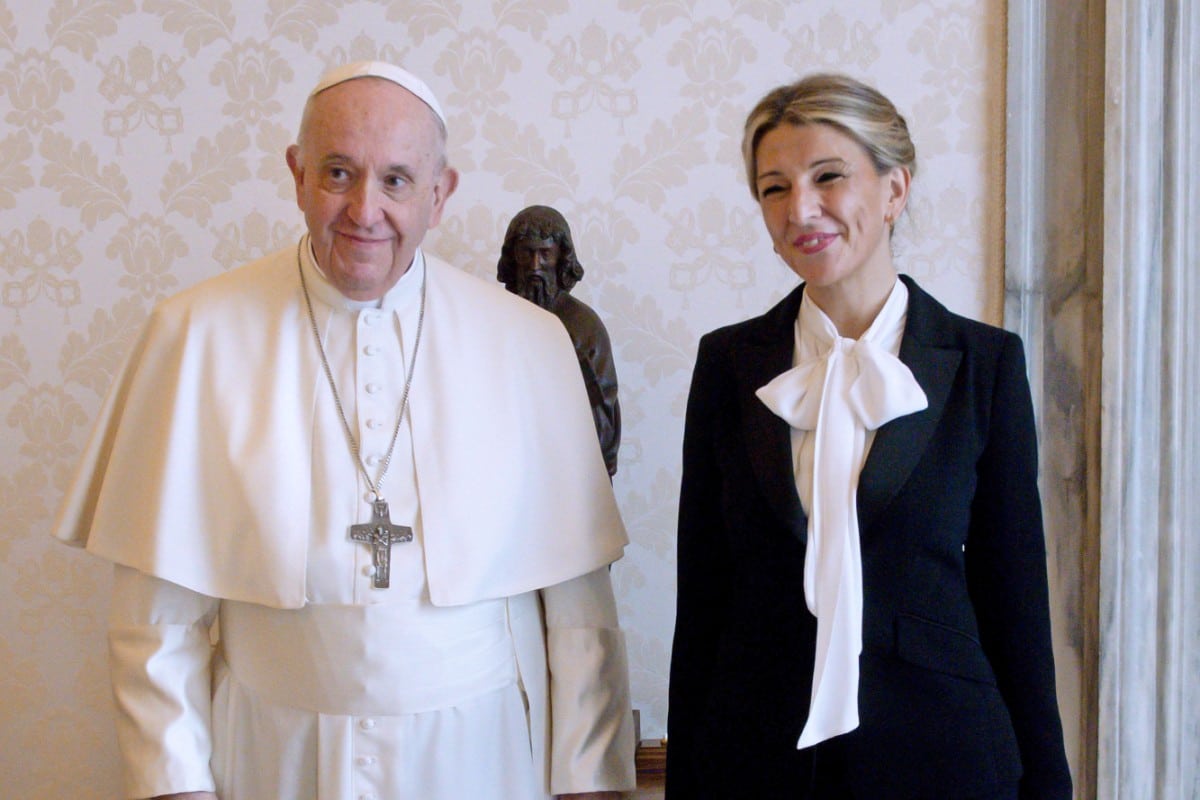 El Papa recibe este viernes a Yolanda Díaz en el Vaticano por segunda vez