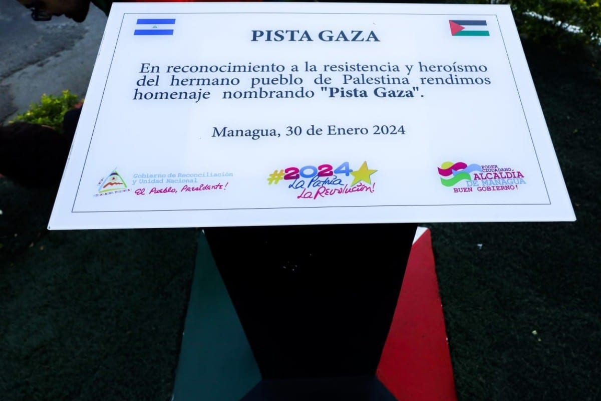 El régimen de Ortega inaugura una avenida y un parque en Managua para homenajear a los terroristas de Hamás