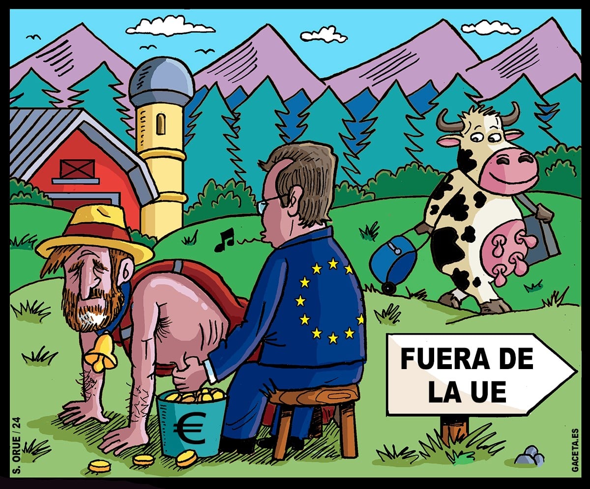 Los agricultores españoles también protestan contra las políticas de Bruselas