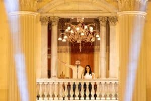 Nayib Bukele pronuncia su primer discurso tras las elecciones presidenciales de El Salvador. Europa Press.
