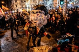 Piñata de Sánchez. Europa Press.