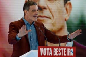 Sánchez este sábado en Orense. Europa Press.