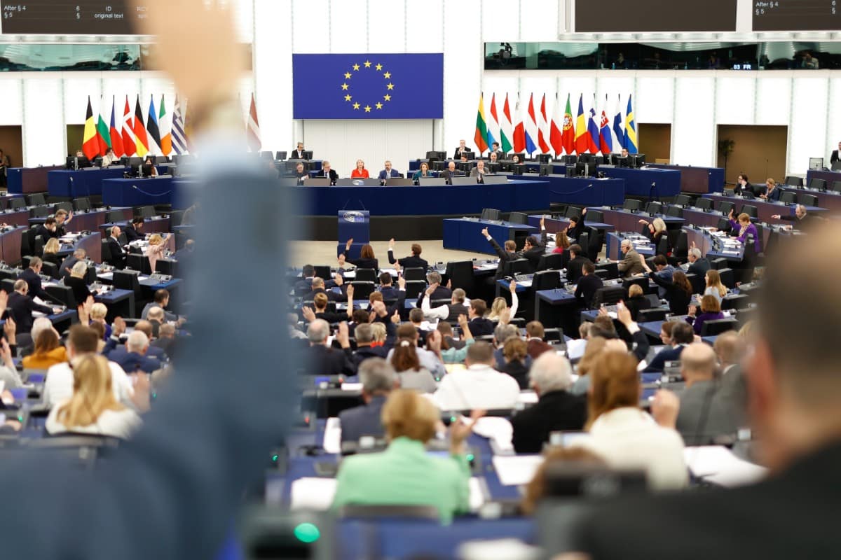 Votación en el Parlamento Europeo este jueves. Europa Press.