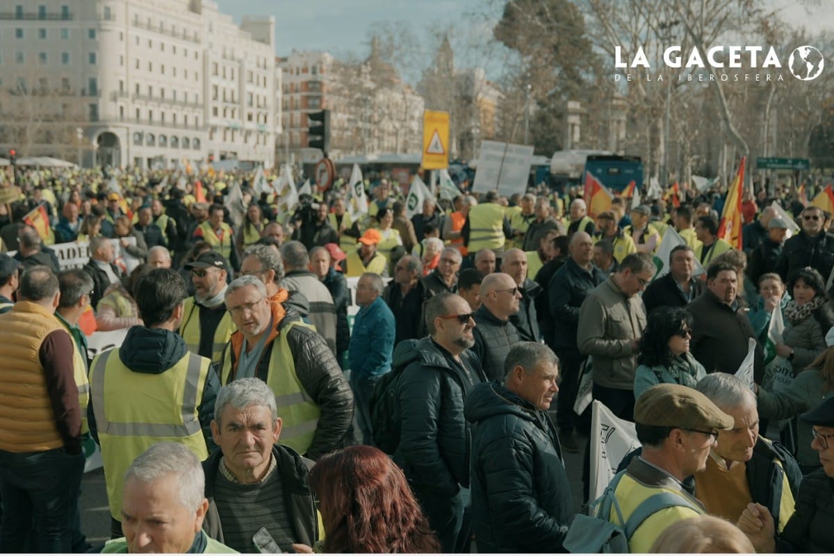 «Nuestra ruina será vuestra hambre»: así fue la multitudinaria manifestación de los agricultores y ganaderos en Madrid