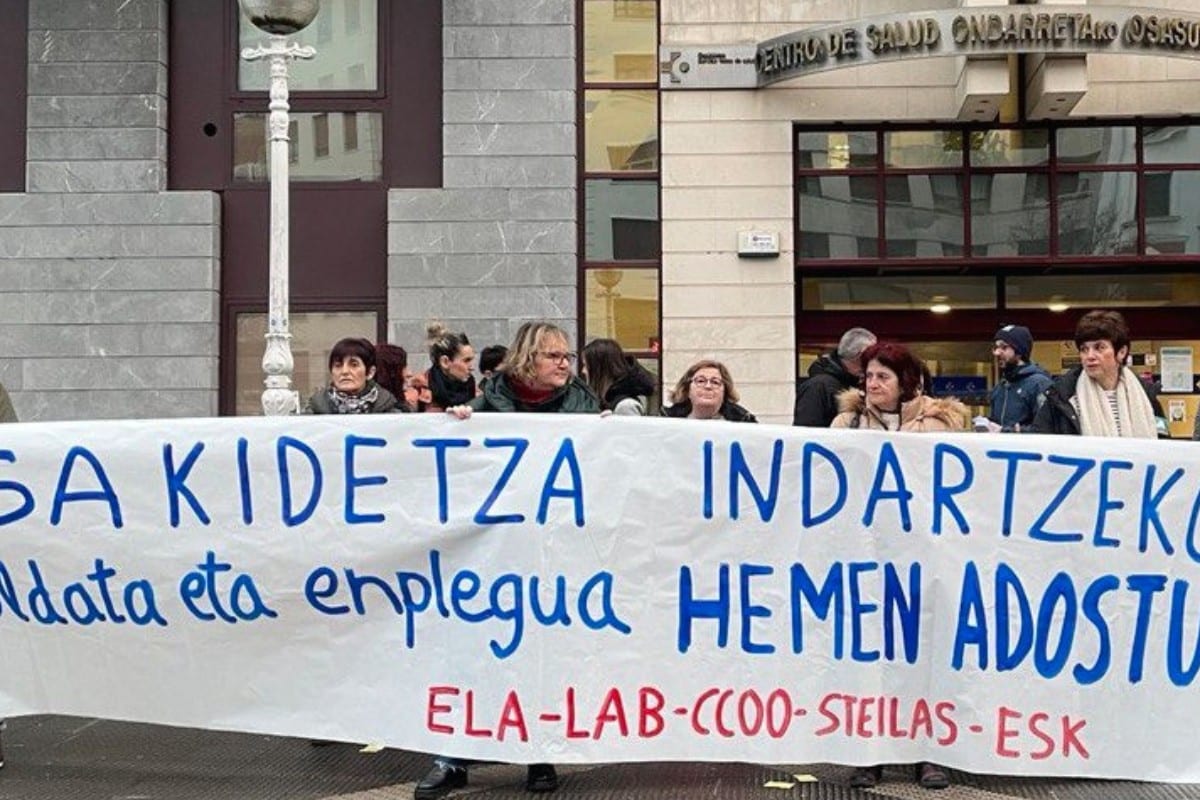 La huelga de funcionarios vascos de este martes consigue un amplio seguimiento según los sindicatos