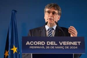 La candidatura encabezada por el fugado expresidente para las elecciones catalanas se llamará Junts+ Puigdemont per Catalunya. Europa Press.