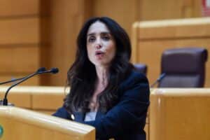 VOX registra en el Senado su veto a la ley de amnistía. Imagen de la senadora Paloma Gómez. Europa Press.