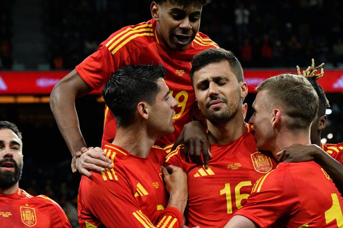 España y Brasil empatan en un trepidante amistoso en el Bernabéu