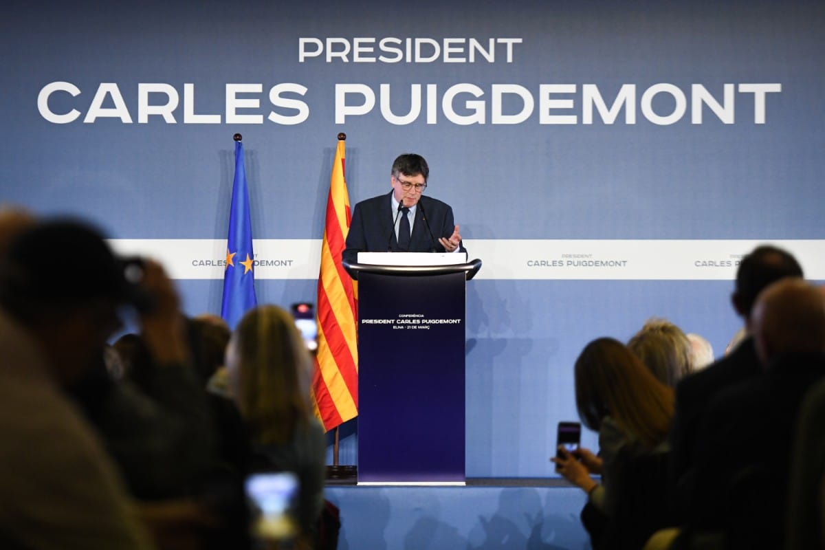 Carles Puigdemont, abrirá este sábado su precampaña con la presentación pública de la candidatura durante un acto en Elna, Francia. Imagen de archivo, Europa Press.
