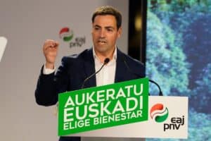 El servicio público vasco de salud centra la campaña por la mala gestión del PNV. El candidato a Lehendakari y cabeza de lista por Bizkaia, Imanol Pradales. Europa Press.