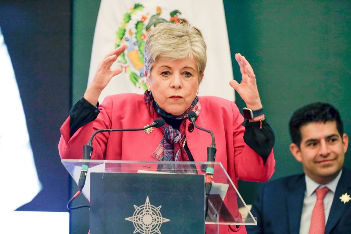 La ministra de Exteriores de México, Alicia Bárcena
