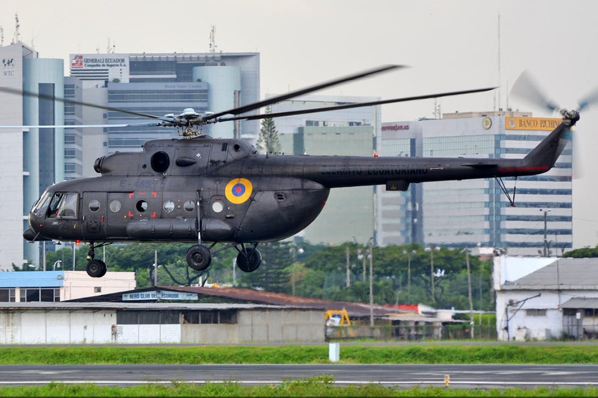 Mueren ocho personas tras un accidente de helicóptero en el noreste de Ecuador