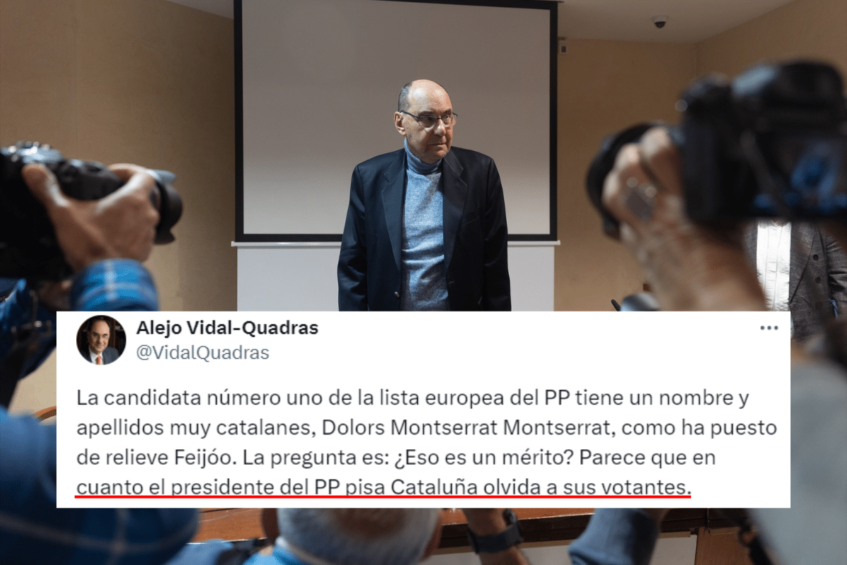 Vidal-Quadras muestra su decepción con la campaña de Feijoo: «Pisa Cataluña y olvida a sus votantes»