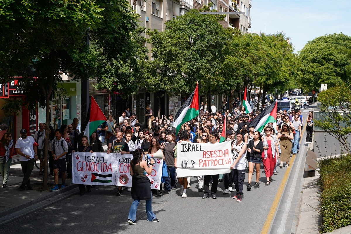 Un colectivo antisemita prohibido en Alemania, detrás de las acampadas estudiantiles en España