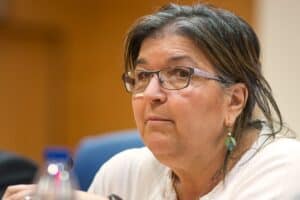 La decana de Políticas de la Complutense, cercana a Pablo Iglesias, Esther del Campo, encabeza un boicot contra Israel. UCM.